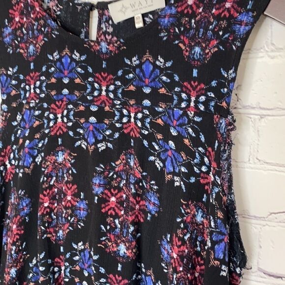 Black Printed Sleeveless Swing Tank XS‎ - Picture 3 of 6